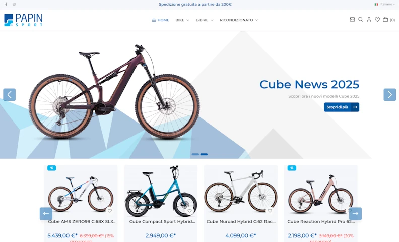 Mock up Papin Sport for Desktop