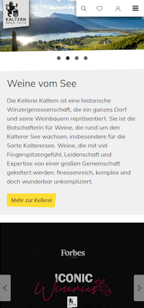 Mock up Kellerei per Mobile Mock up Kellerei per Mobile