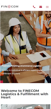 Mock up Finecom per Mobile Mock up Finecom per Mobile