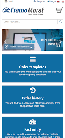 Mock up Framo Morat für den Mobile Mock up Framo Morat für den Mobile