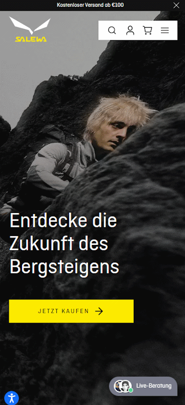 Mock up Salewa for Mobile Mock up Salewa for Mobile